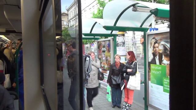 Budapest Tram 4 Ride from Újbuda központ to Nyugati Pályaudvar смотреть онлайн