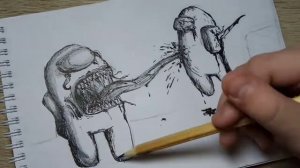 Как нарисовать амонг ас ПРЕДАТЕЛЬ | Among Us | рисунок предателя #амонгас