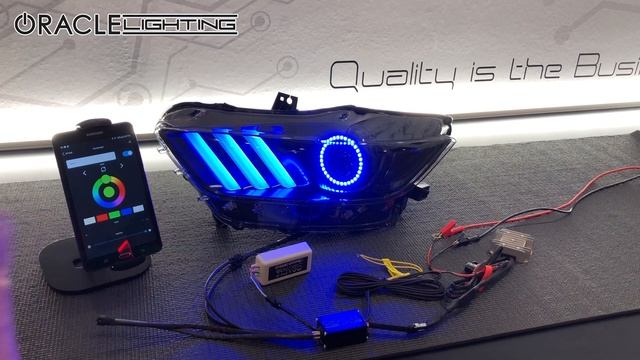 Ford Mustang S550 ORACLE Dynamic ColorSHIFT Headlights Overview смотреть онлайн