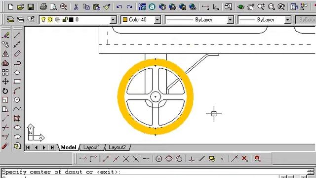 24 AutoCad 2002 Comando Donut смотреть онлайн