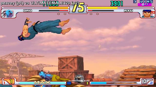 FIGHTCADE | STREET FIGHTER 3: 3rd Strike | peavey (Oro) vs (Ryu) ULTIMATEMALE420 | HD | 60fps | смотреть онлайн