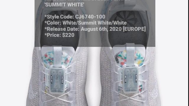 NIKE Air Vapormax 2020 Flyknit SUMMIT WHITE DETAILED LOOK + RELEASE DATE смотреть онлайн