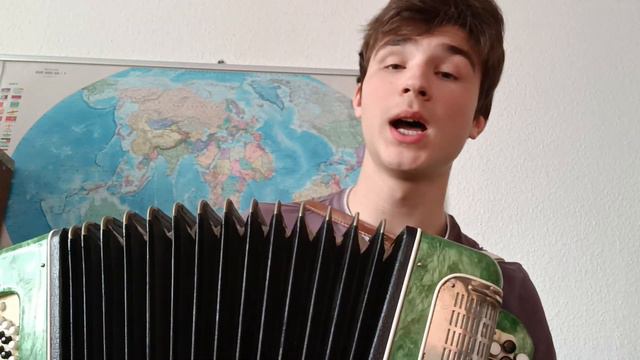 Когда твоя девушка больна. Кавер на баяне. смотреть онлайн