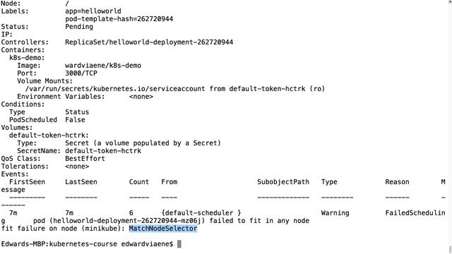Week 3 Lecture 9 Demo NodeSelector using Labels смотреть онлайн