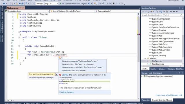 01 Configure settings to suggest best NuGet packages for a project смотреть онлайн