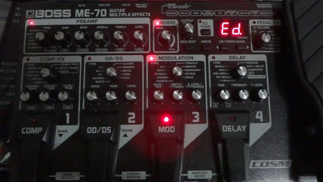 BOSS ME-70 multieffects pedal demo - Part 1 смотреть онлайн