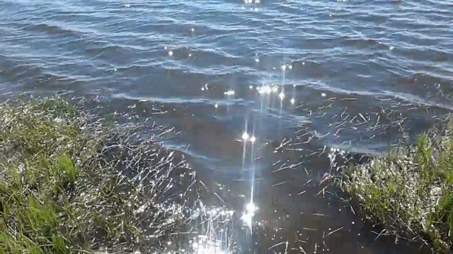 #футаж# Река. Блики на воде. смотреть онлайн