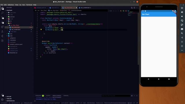 Fluter - Let's Draw a Bar Chart In Flutter App || Flutter with Charts #1 смотреть онлайн