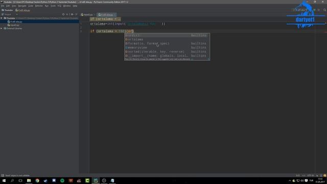 Python 3.6 Dersleri #9 | if-elif-else Koşulları ve is-and-or Bağlaçları. смотреть онлайн