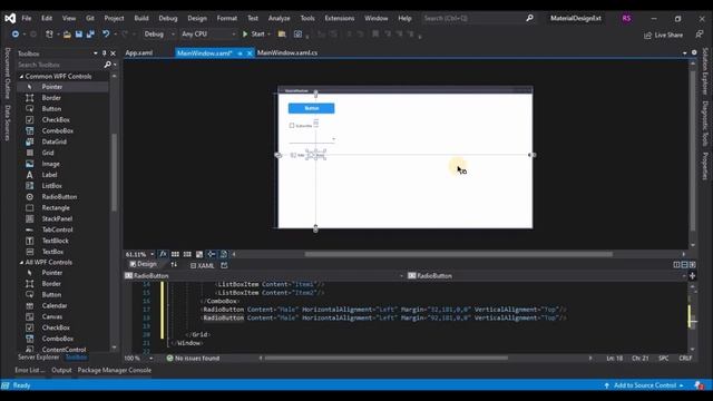 WPF Tutorial : XAML UI design in Visual studio blend 2019 | Material Design UI Library | C# WPF смотреть онлайн