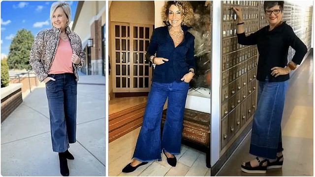 КАК НОСИТЬ ДЖИНСЫ ЖЕНЩИНАМ 50+ 55+ 60+ СТИЛЬНО💖 ТРЕНДОВЫЕ ОМОЛАЖИВАЮЩИЕ ОБРАЗЫ НА КАЖДЫЙ ДЕНЬ смотреть онлайн