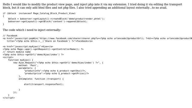 Magento: injecting php on product view page смотреть онлайн