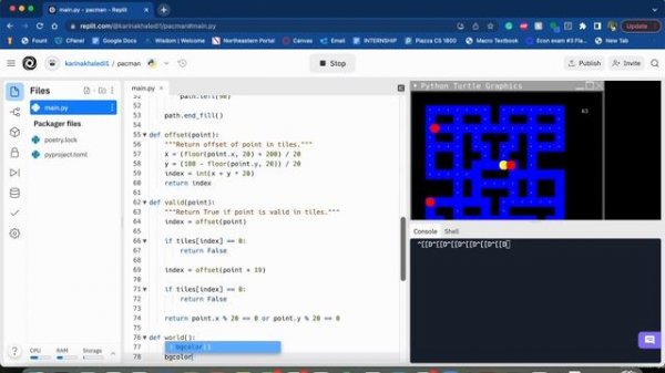 Coding a PacMan Game in Python