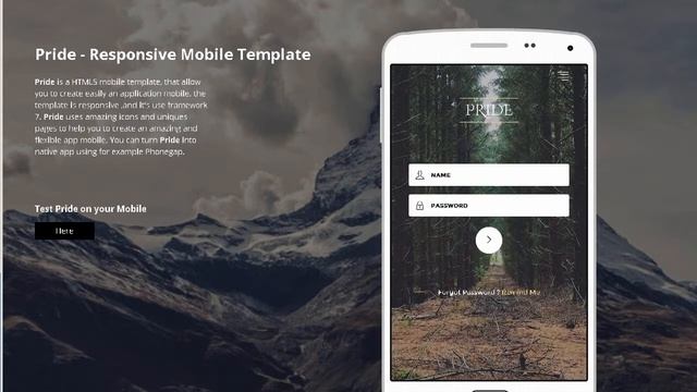 Pride - Multipurpose Mobile Template | Themeforest Download смотреть онлайн