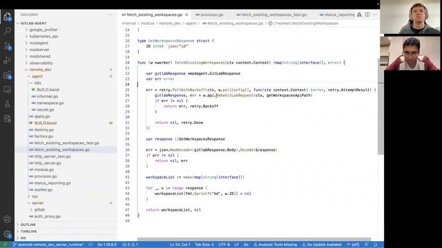 Remote development via GitLab Agent code walkthrough смотреть онлайн