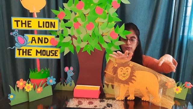 Story of the Lion and the Mouse | Storytelling with props смотреть онлайн