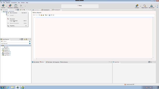Connections in Toad Edge PostgreSQL Technical Preview смотреть онлайн