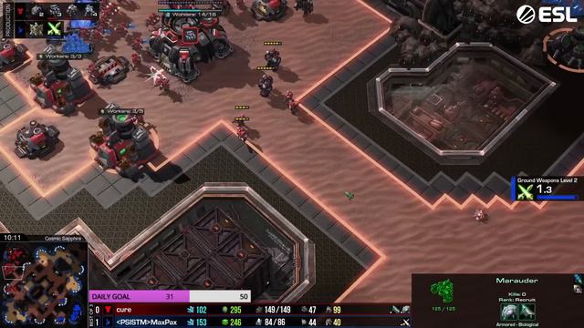 Maxpax's Archon Drops vs Cure | EPT 133 (Bo3 PvT) - StarCraft 2 смотреть онлайн