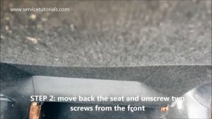 How to remove VW Golf Mk4, Bora, Jetta front seats (passenger and driver seats) in 4 simple steps