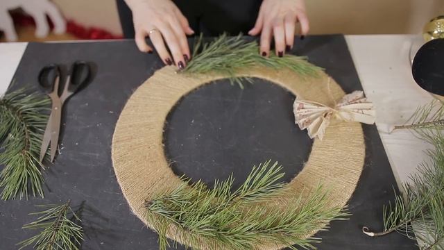 Новогодний, Рождественский венок / DIY / New Year, Christmas Wreath