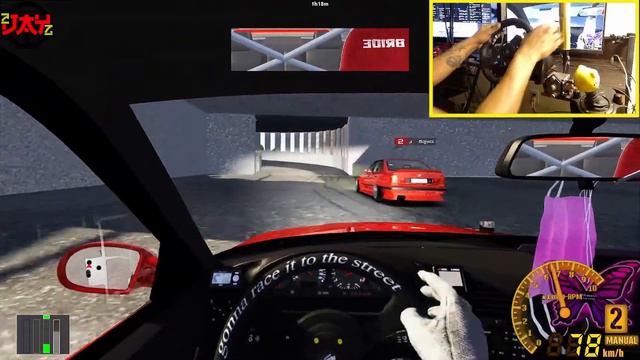 SUPER CLEAN Parking Lot Drift Tandem w/ CORKSCREW In Assetto Corsa! (LIVE STREAM HIGHLIGHT) смотреть онлайн