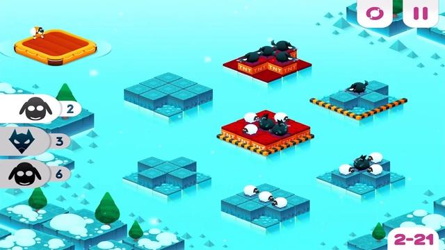 Divide By Sheep - Ice World 2-21 Walkthrough смотреть онлайн