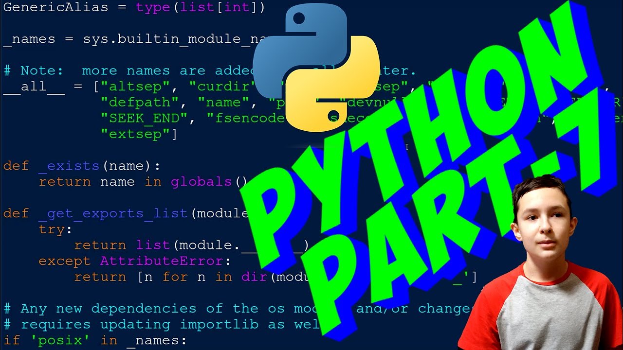 Python-7_ 1) методы строк - 2, 2) импорт модулей, 3) генераторы списков, множеств, 4) классы смотреть онлайн