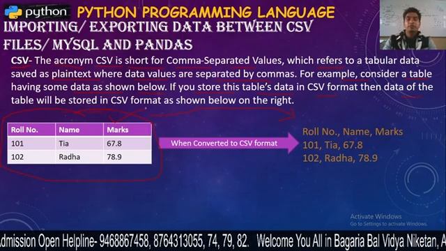 IP- Importing & Exporting Data Between CSV Files & MySQL and Pandas- 1 (Ch- 4) смотреть онлайн