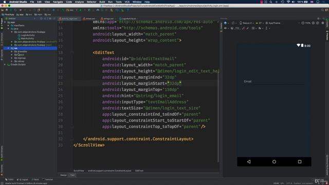 Cursos/Aprende.a.programar.Android.con.Kotlin.+.Firebase.+.Google/87 Creando Login Layout EditTex смотреть онлайн