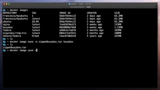 Docker Image Save (docker save) смотреть онлайн