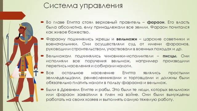 Онлайн-тренажёр для подготовки к ВПР по теме: Древний Египет