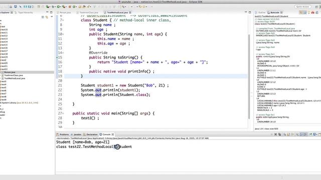 Java Native Interface (JNI) in depth -- Part 40: Working with Method-Local Inner Classes смотреть онлайн