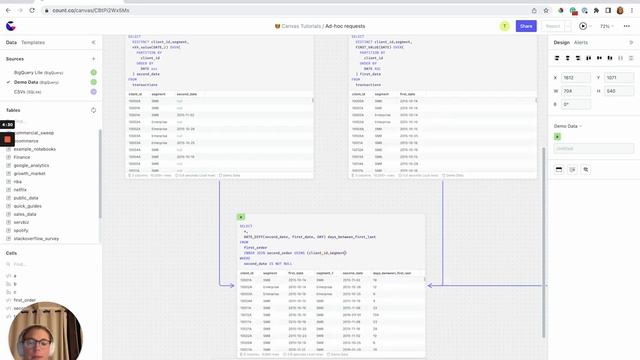 Ad-hoc requests in the Count canvas смотреть онлайн