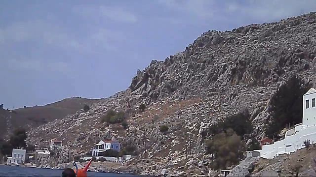 Панорама Нимборьо с уровня моря на острове Сими смотреть онлайн
