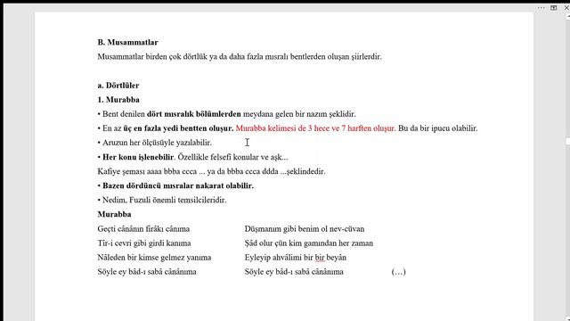 4 DİVAN EDEBİYATI NAZIM ŞEKİL VE TÜRLERİ İLE DİVAN EDEBİYATI NESİR TÜRLERİ смотреть онлайн