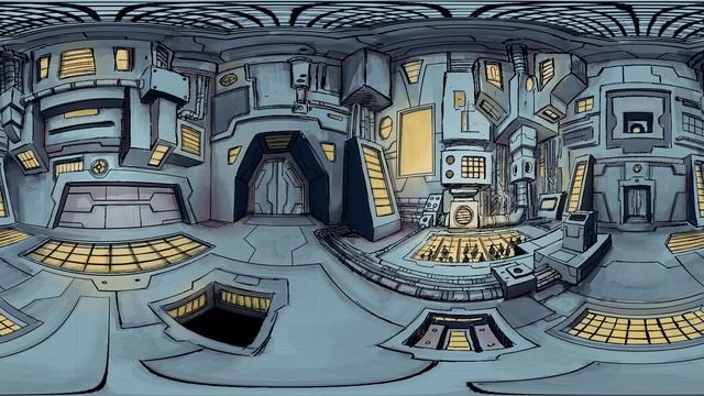 Concept Art spherical 360º panorama. From 2D Digital Sketch to Stable Diffusion AI Render. смотреть онлайн