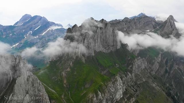 The Alps 4K - 60 Minute Relaxation Film with Calming Music смотреть онлайн