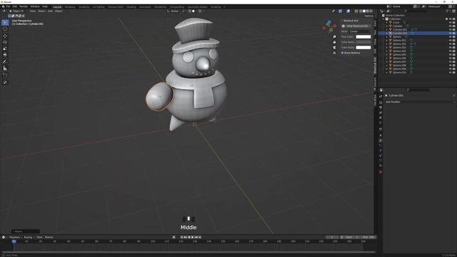 ⛄Snowman - Blender Timelapse смотреть онлайн