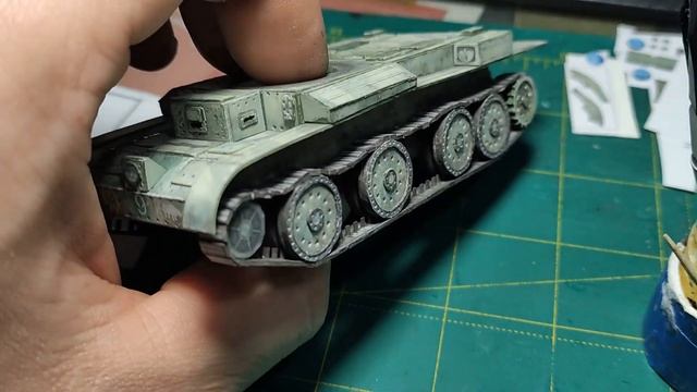 Собираем танк Cruiser Mark III A13 MK.I из бумаги. War Thunder steel generals №1. Танк из картона. смотреть онлайн