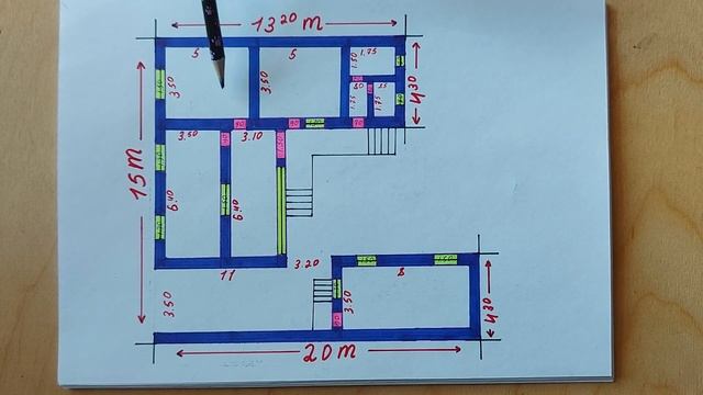 20 x 15 x 13.20 uy proekti. Oldi ayvonli uy proekti смотреть онлайн