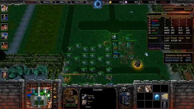 HELL HALT v5.0.57 ( -prac ) - Warcraft 3 - Battlenet смотреть онлайн