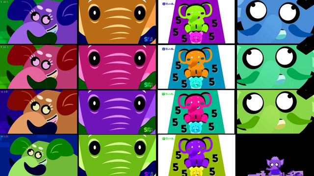 COLOR INVERSION + 12 AMAZING EFFECTS WITH 4 CHARACTER | EFFECTS COMBINATION ON HICKORY DICKORY DOCK смотреть онлайн