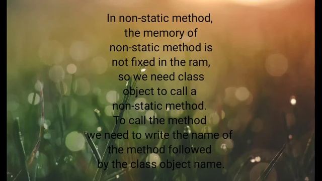 Static and Non-static Method in Java#Java смотреть онлайн