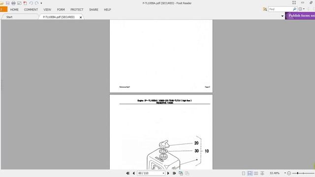 TAKEUCHI TRACK LOADER Engine V3800 CR TE4B TLTU1HIGH FLOW Parts Manual 2 смотреть онлайн