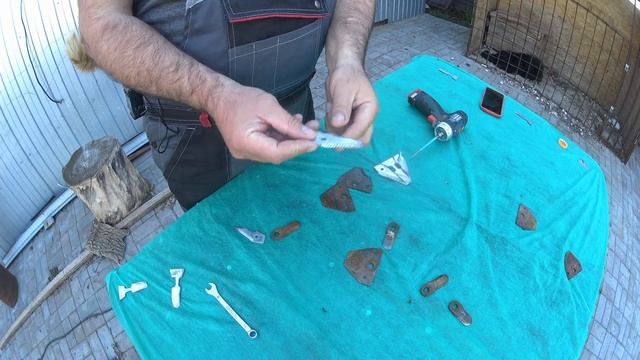 Самодельные ножи для роторной косилки из сегментов жатки комбайна. смотреть онлайн