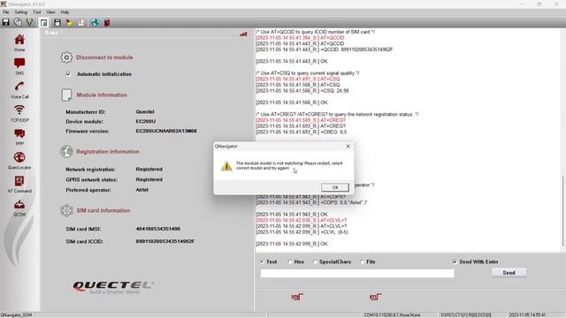 Setting Up The EC200 Module