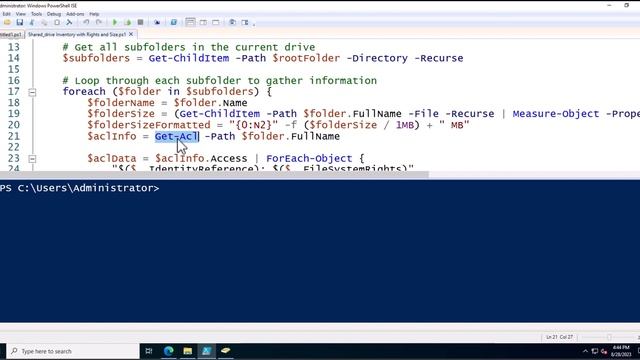 Shared drives inventory with Powershell script смотреть онлайн