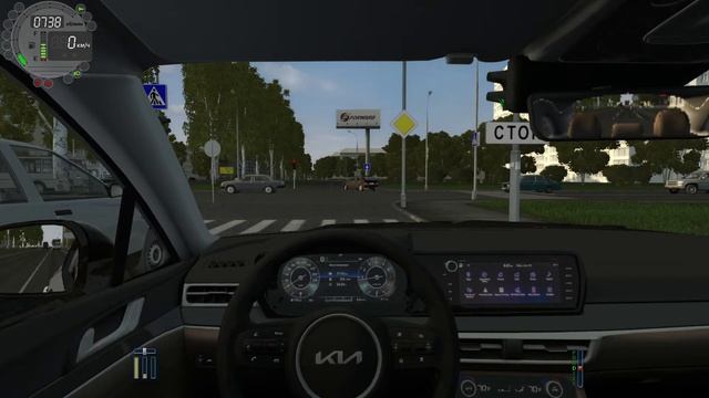 City Car Driving - KIA K5 - Потаксуем под под Оld School House музыку - Руль Logitech G27 смотреть онлайн
