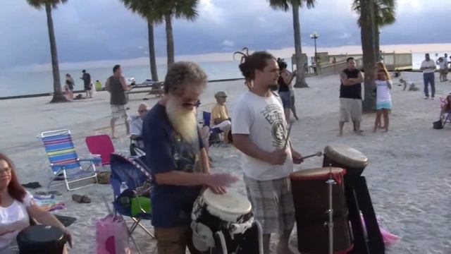 Pine Island FL Drum Circle 7/6/2014 #2 (HD) смотреть онлайн