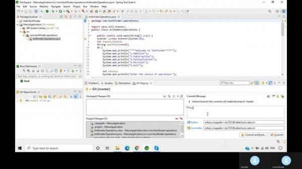 Simple Steps to Link a Git Repository with STS Editor and Push Files  || Part - 3 || Git.